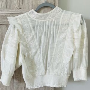 Aritzia Sunday Best TEA BLOUSE